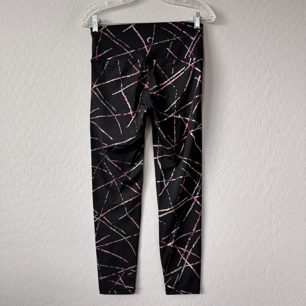 NWT Zyia Active‎ Abstract Hi-Rise 7/8 Leggings - Iridescent, Athletic, Size 6-8 - Picture 5 of 9